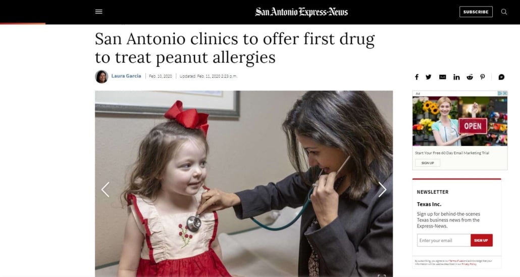 Express News First Drug to Treat Peanut Allergies