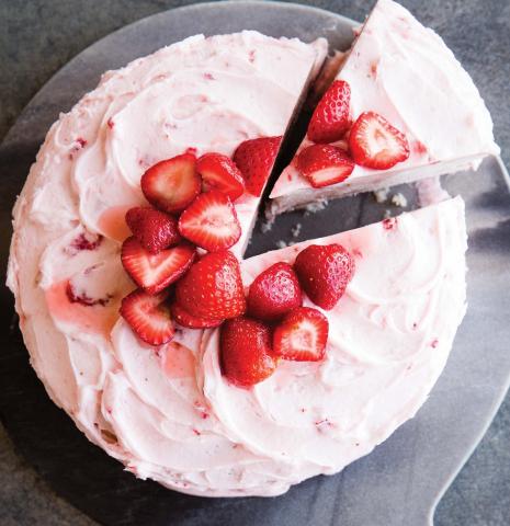 Dairy-Free Strawberry Layer Cake